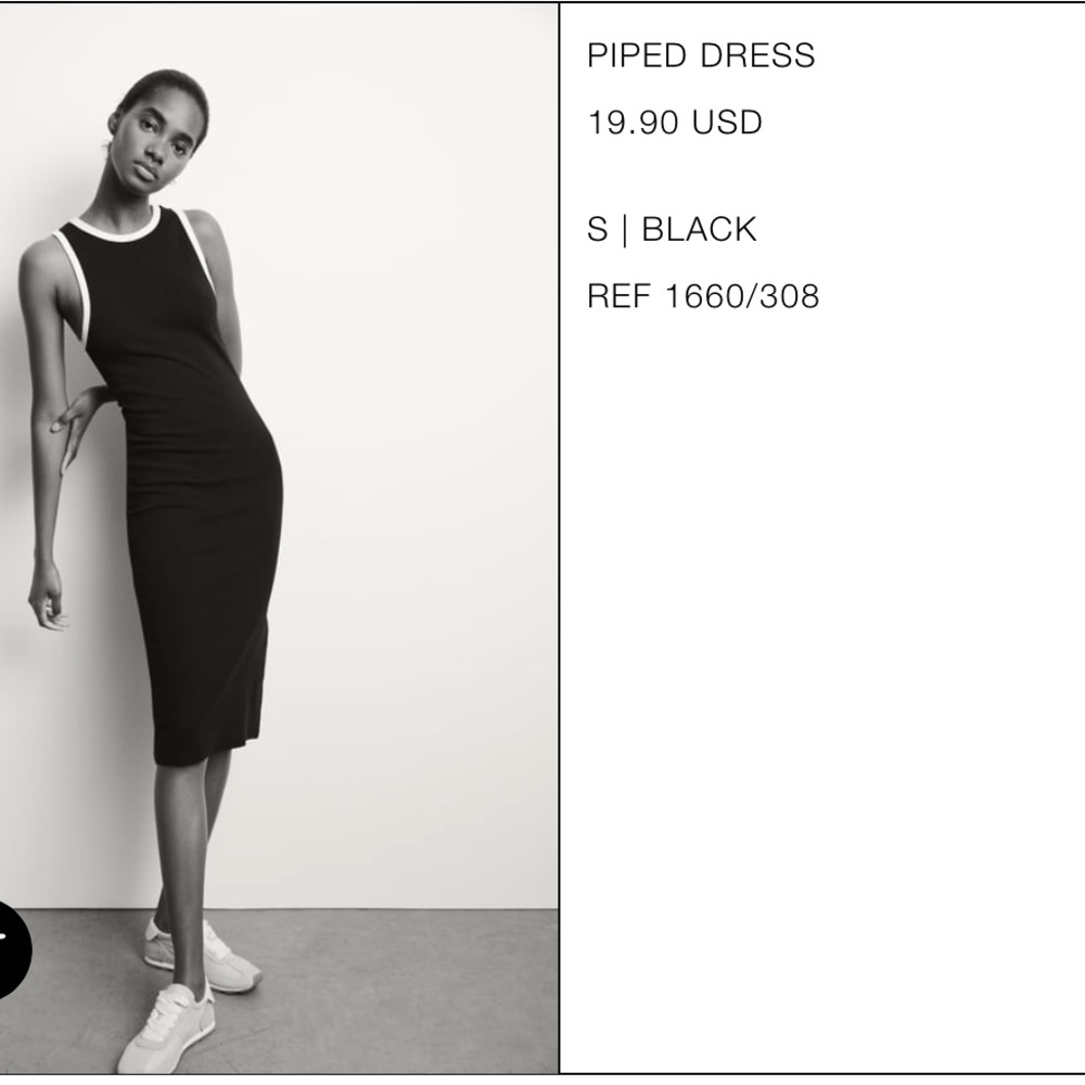 Zara body con dress